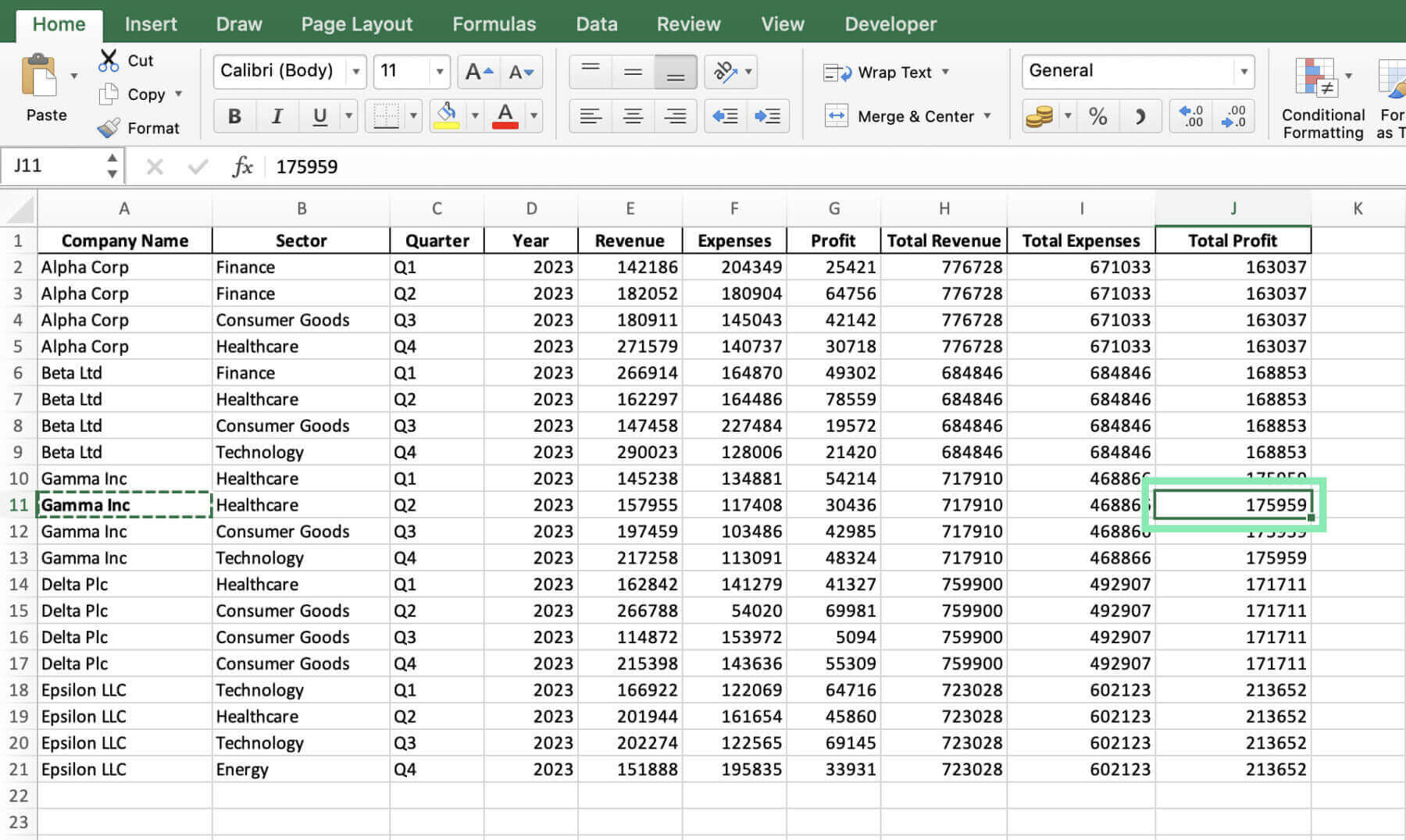Excel de seguimiento